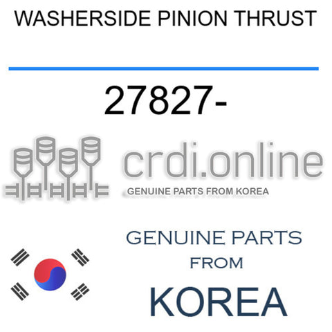 WASHERSIDE PINION THRUST [ORIGINAL] 27827- 27827 27827