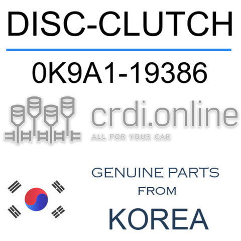 DISC-CLUTCH [ORIGINAL] 0K9A1-19386 0K9A119386 0K9A1 19386