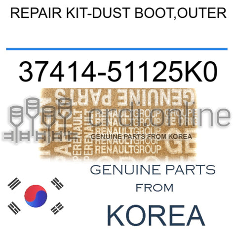 REPAIR KIT-DUST BOOT,OUTER [ORIGINAL] 37414-51125K0 3741451125K0 37414 51125K0