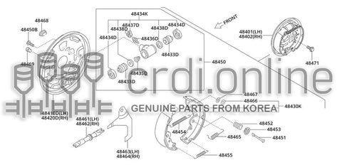 ADJUST ASSY-REAR BRAKELH 48461-31010 4846131010 48461 31010