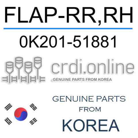 FLAP-RR,RH 0K201-51881 0K20151881 0K201 51881