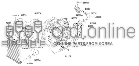 HOSE-RADIATORLOWER 21503-3619R 215033619R 21503 3619R