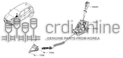 KNOB ASSY-CONTROL LEVERAUTO 32865-9595R 328659595R 32865 9595R