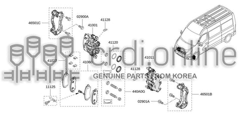 PAD KIT-FRONT DISC BRAKE 41060-2889R 410602889R 41060 2889R
