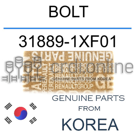 BOLT [ORIGINAL] 31889-1XF01 318891XF01 31889 1XF01