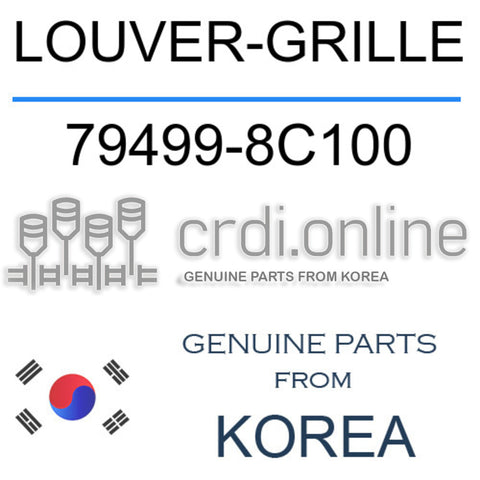 LOUVER-GRILLE [ORIGINAL] 79499-8C100 794998C100 79499 8C100