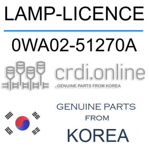LAMP-LICENCE 0WA02-51270A 0WA0251270A 0WA02 51270A