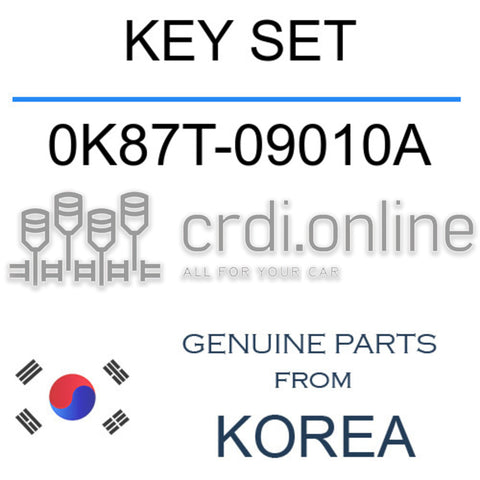 KEY SET [ORIGINAL] 0K87T-09010A 0K87T09010A 0K87T 09010A