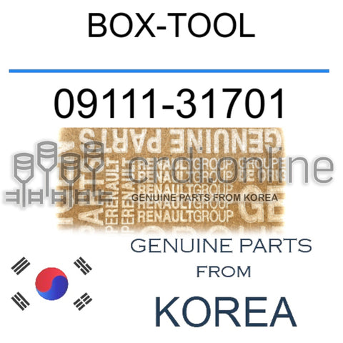 BOX-TOOL [ORIGINAL] 09111-31701 0911131701 09111 31701