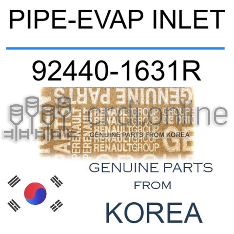 PIPE-EVAP INLET [ORIGINAL] 92440-1631R 924401631R 92440 1631R