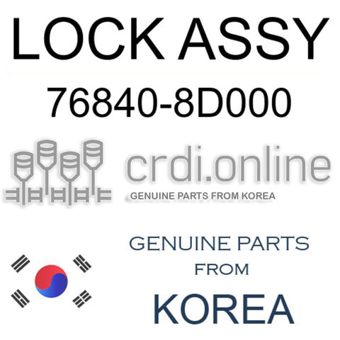 LOCK ASSY [ORIGINAL] 76840-8D000 768408D000 76840 8D000