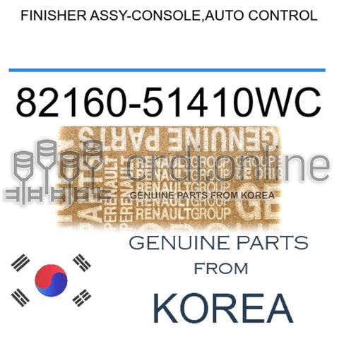 FINISHER ASSY-CONSOLE,AUTO CONTROL [ORIGINAL] 82160-51410WC 8216051410WC 82160 51410WC