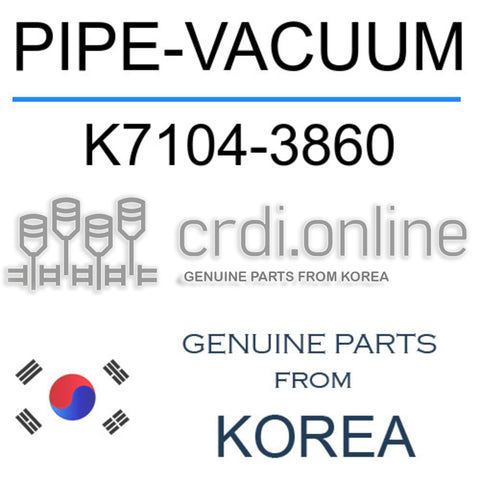 PIPE-VACUUM [ORIGINAL] K7104-3860 K71043860 K7104 3860