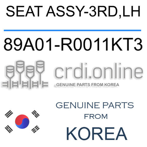 SEAT ASSY-3RD,LH [ORIGINAL] 89A01-R0011KT3 89A01R0011KT3 89A01 R0011KT3