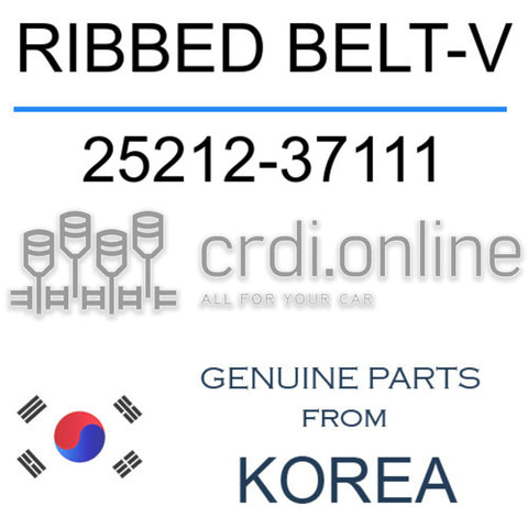 RIBBED BELT-V [ORIGINAL] 25212-37111 2521237111 25212 37111