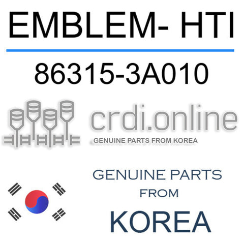 EMBLEM- HTI 86315-3A010 863153A010 86315 3A010