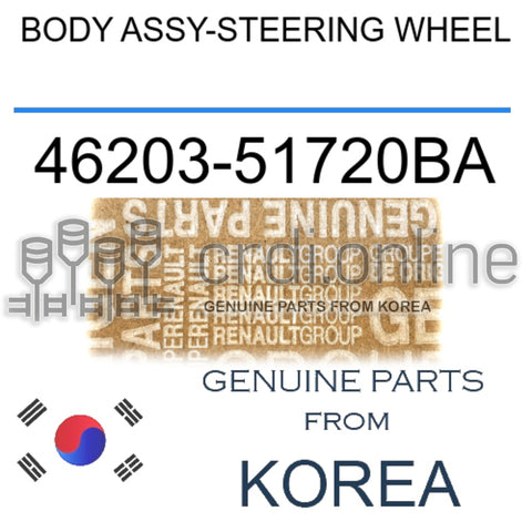 BODY ASSY-STEERING WHEEL [ORIGINAL] 46203-51720BA 4620351720BA 46203 51720BA