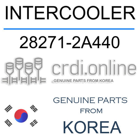 INTERCOOLER [ORIGINAL] 28271-2A440 282712A440 28271 2A440