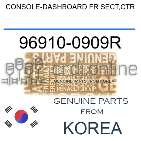 CONSOLE-DASHBOARD FR SECT,CTR [ORIGINAL] 96910-0909R 969100909R 96910 0909R