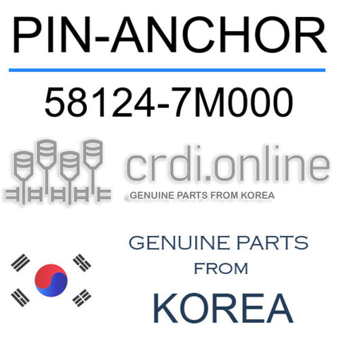 PIN-ANCHOR 58124-7M000 581247M000 58124 7M000