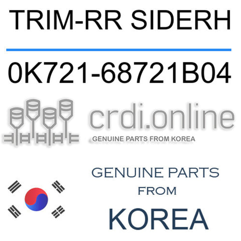 TRIM-RR SIDERH [ORIGINAL] 0K721-68721B04 0K72168721B04 0K721 68721B04