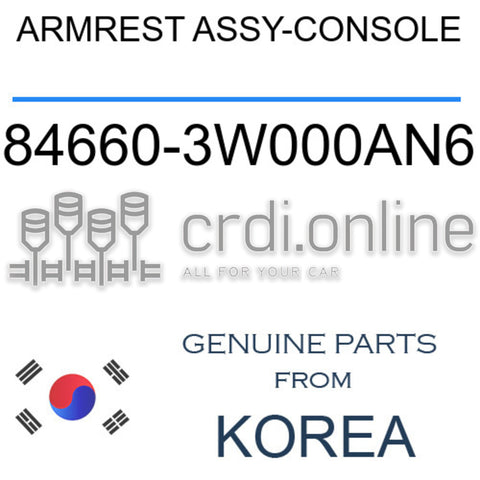ARMREST ASSY-CONSOLE 84660-3W000AN6 846603W000AN6 84660 3W000AN6
