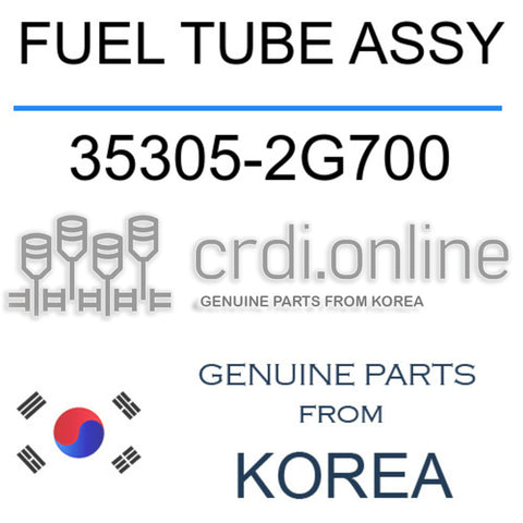 FUEL TUBE ASSY [ORIGINAL] 35305-2G700 353052G700 35305 2G700