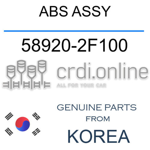 ABS ASSY 58920-2F100 589202F100 58920 2F100