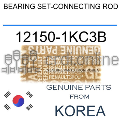 BEARING SET-CONNECTING ROD [ORIGINAL] 12150-1KC3B 121501KC3B 12150 1KC3B