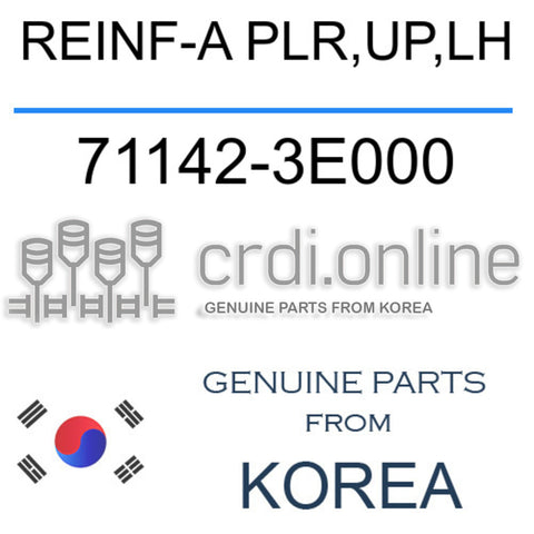 REINF-A PLR,UP,LH [ORIGINAL] 71142-3E000 711423E000 71142 3E000