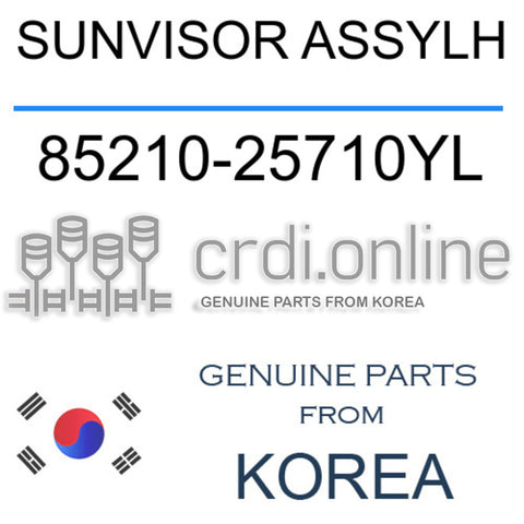 SUNVISOR ASSYLH [ORIGINAL] 85210-25710YL 8521025710YL 85210 25710YL