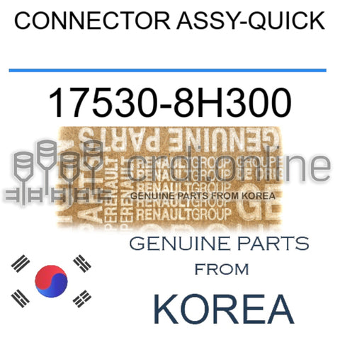 CONNECTOR ASSY-QUICK [ORIGINAL] 17530-8H300 175308H300 17530 8H300