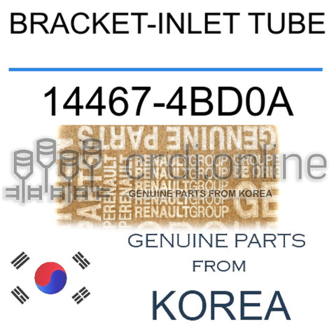 BRACKET-INLET TUBE [ORIGINAL] 14467-4BD0A 144674BD0A 14467 4BD0A