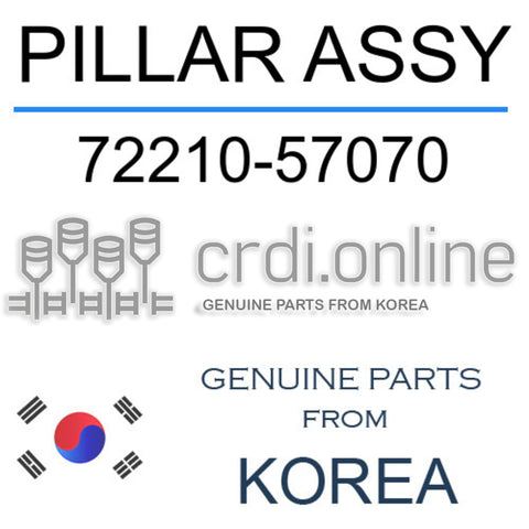 PILLAR ASSY [ORIGINAL] 72210-57070 7221057070 72210 57070