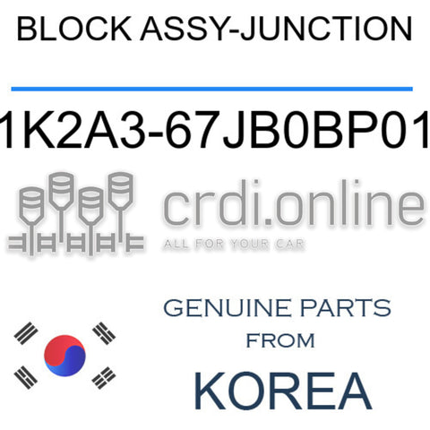 BLOCK ASSY-JUNCTION 1K2A3-67JB0BP01 1K2A367JB0BP01 1K2A3 67JB0BP01