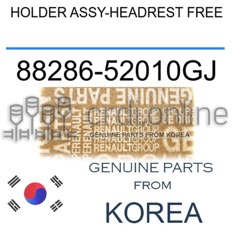 HOLDER ASSY-HEADREST FREE [ORIGINAL] 88286-52010GJ 8828652010GJ 88286 52010GJ