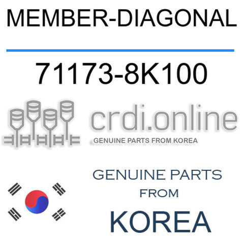 MEMBER-DIAGONAL [ORIGINAL] 71173-8K100 711738K100 71173 8K100