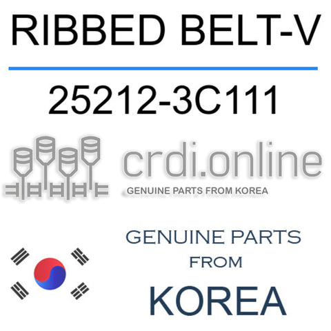 RIBBED BELT-V [ORIGINAL] 25212-3C111 252123C111 25212 3C111