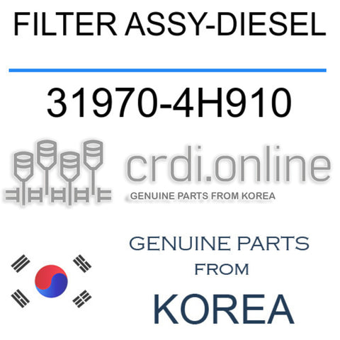 FILTER ASSY-DIESEL [ORIGINAL] 31970-4H910 319704H910 31970 4H910