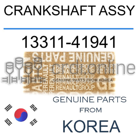 CRANKSHAFT ASSY [ORIGINAL] 13311-41941 1331141941 13311 41941