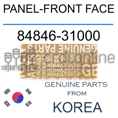 PANEL-FRONT FACE [ORIGINAL] 84846-31000 8484631000 84846 31000