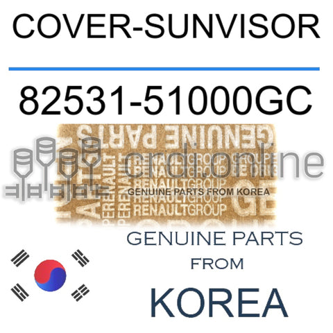 COVER-SUNVISOR [ORIGINAL] 82531-51000GC 8253151000GC 82531 51000GC