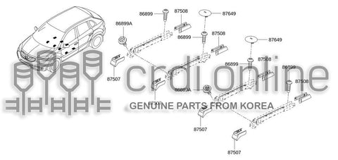 COVER-SEAT SLIDEREAR INNER 87507-6056R 875076056R 87507 6056R
