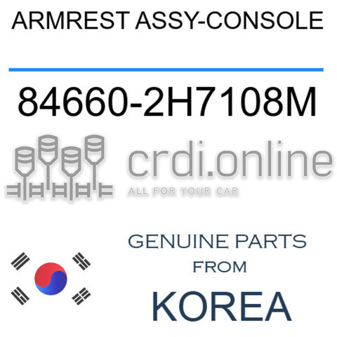 ARMREST ASSY-CONSOLE 84660-2H7108M 846602H7108M 84660 2H7108M