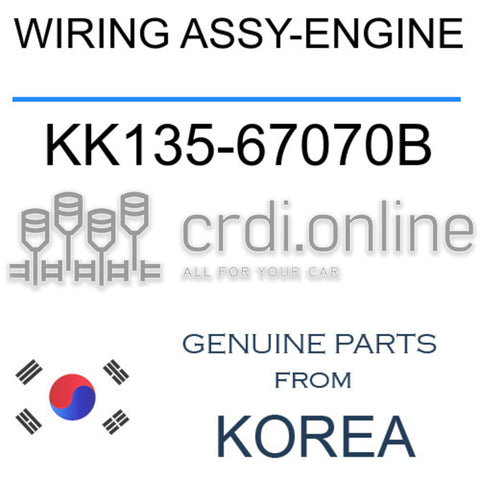 WIRING ASSY-ENGINE KK135-67070B KK13567070B KK135 67070B