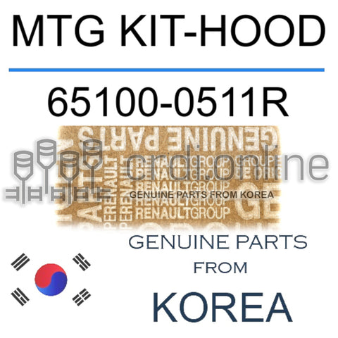 MTG KIT-HOOD [ORIGINAL] 65100-0511R 651000511R 65100 0511R