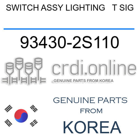 SWITCH ASSY LIGHTING   T SIG [ORIGINAL] 93430-2S110 934302S110 93430 2S110