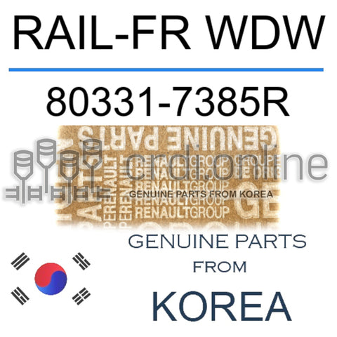 RAIL-FR WDW [ORIGINAL] 80331-7385R 803317385R 80331 7385R
