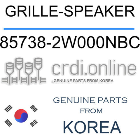GRILLE-SPEAKER [ORIGINAL] 85738-2W000NBC 857382W000NBC 85738 2W000NBC