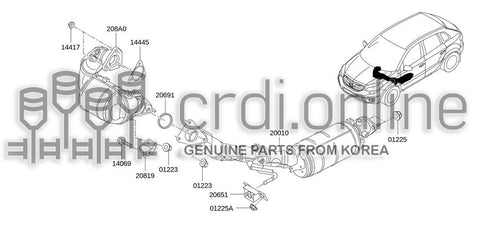 MOUNTING ASSY-EXHAUSTRUBBER 20651-JD700 20651JD700 20651 JD700